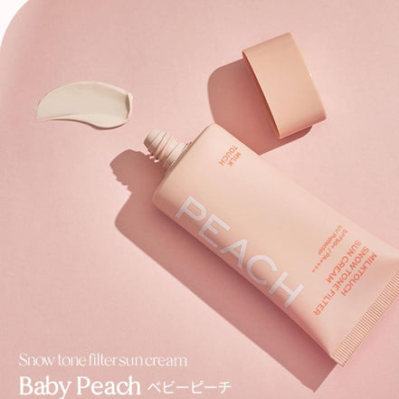 Milk Touch Snow Tone Filter Sonnencreme Baby Peach LSF50+/PA++++ 50ml