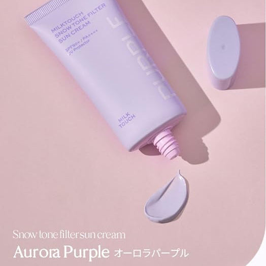 Milk Touch Snow Tone Filter Sonnencreme Aurora Purple LSF 50+/PA++++ 50 ml