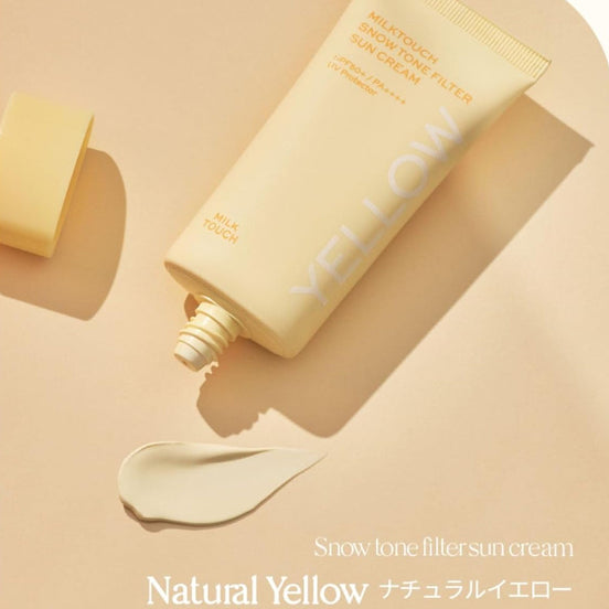 Milk Touch Snow Tone Filter Sonnencreme Natural Yellow SPF50+/PA++++ 50ml