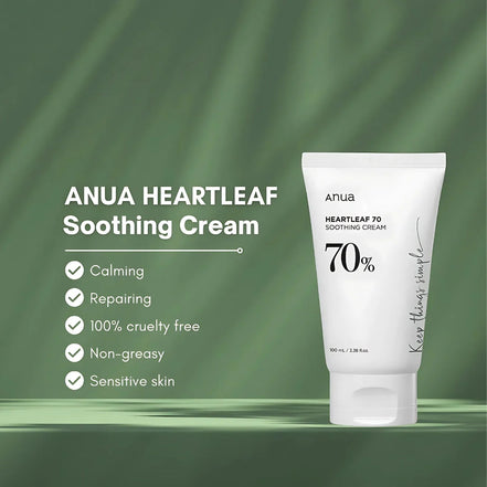 Anua Heartleaf 70% Soothing Cream 100 ml