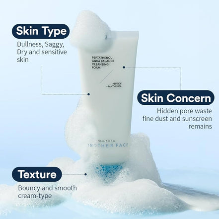 Another Face Peptathenol Aqua Balance Cleansing Foam 150ml