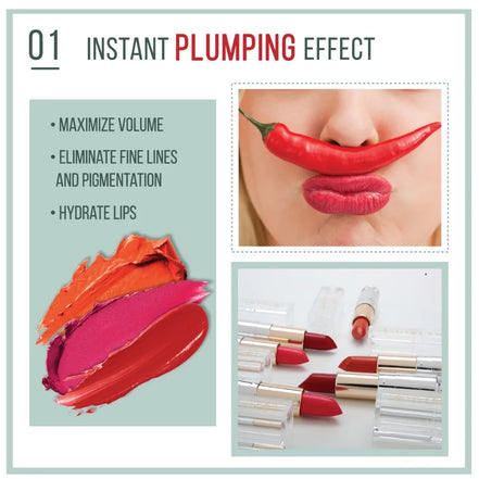 Diblanc Vegan Plumping Stick 01 Camellia-Red 3.4g