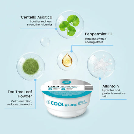 Lindsay Cool Tea‑Tree Modelliermaske, Becherpackung, 28 g