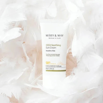 Mary&amp;May Vegane Cica Beruhigende Sonnencreme LSF 50+/PA++++ 50 ml