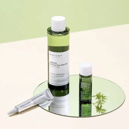 Mary&May Vegan CICA Tea Tree AHA PHA Blemish Toner 30ml