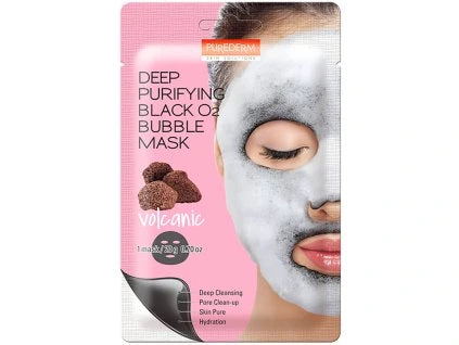 Purederm Deep Purifying Yellow O2 Bubble Mask Volcanic 25g