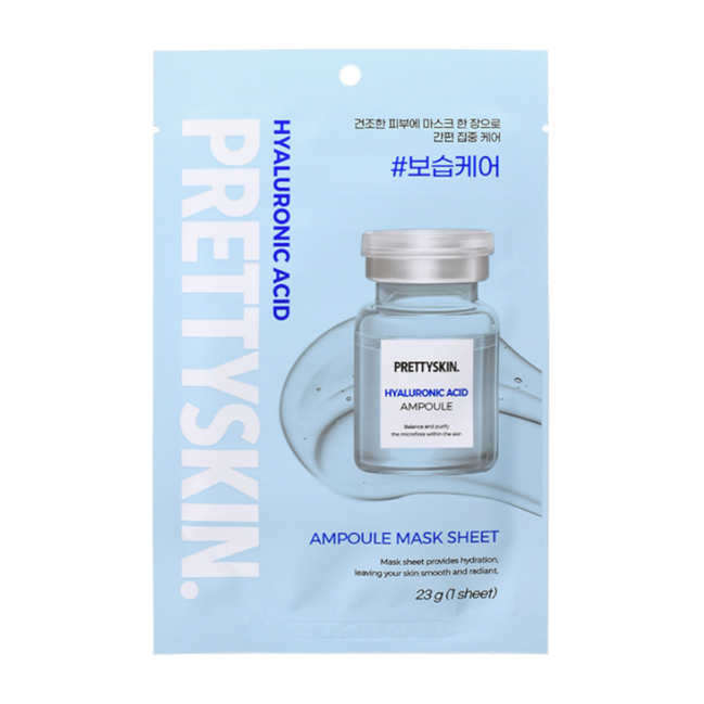 PRETTYSKIN AMPOULE Mask Sheet HYALURONIC ACID 23g