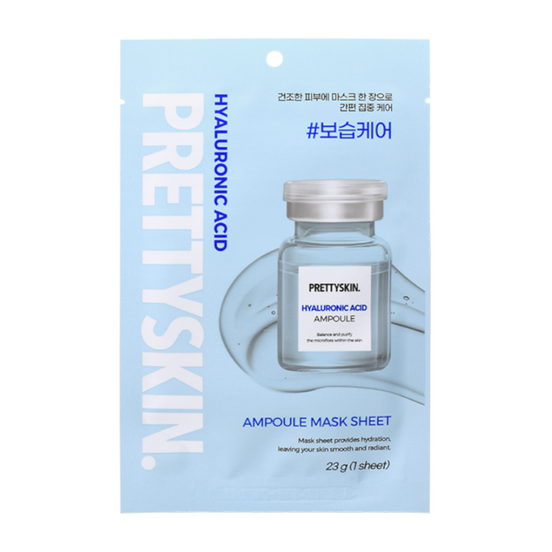 PRETTYSKIN AMPOULE Mask Sheet HYALURONIC ACID 23g