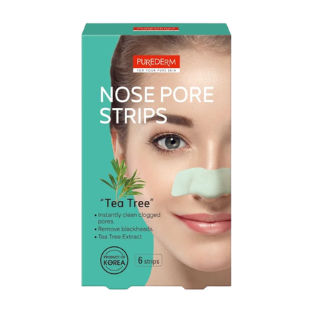 PUREDERM Nose Pore Strips TEA TREE 6ks