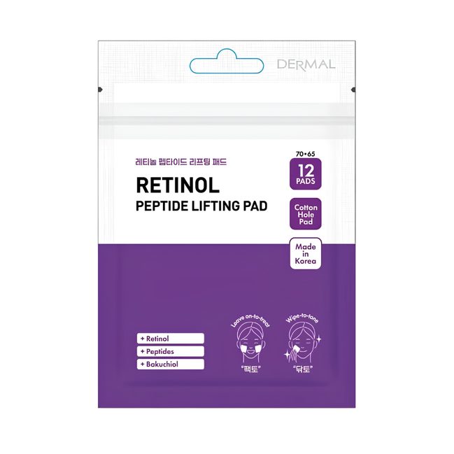 DERMAL Retinol Peptide Lifting Pad 12ks