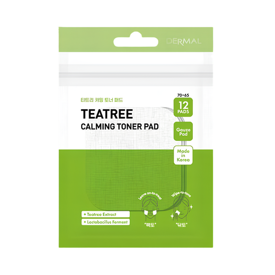 DERMAL Tea Tree Calming Toner Pad 12ks