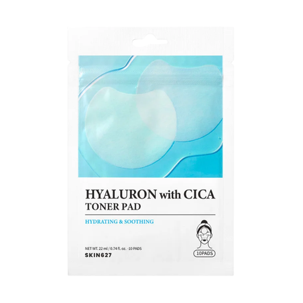 SKIN627 Hyaluron with Cica Toner Pad 10ks