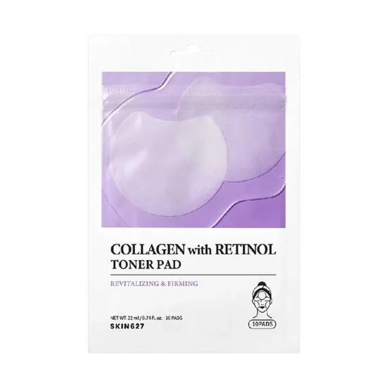 SKIN627 Collagen with Retinol Toner Pad 10ks