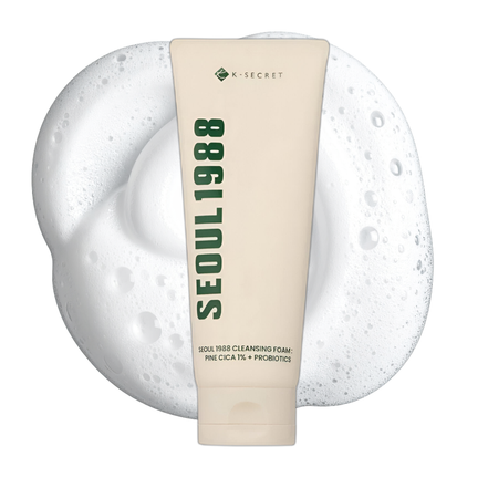 K-SECRET SEOUL 1988 Cleansing Foam: Pine Cica 1% + Probiotic 150ml