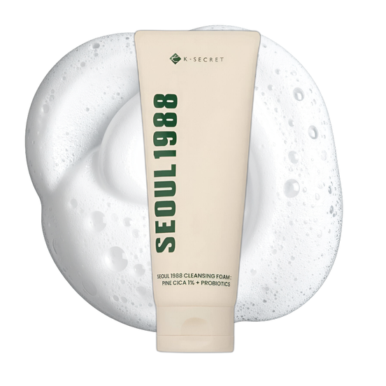 K-SECRET SEOUL 1988 Cleansing Foam: Pine Cica 1% + Probiotic 150ml