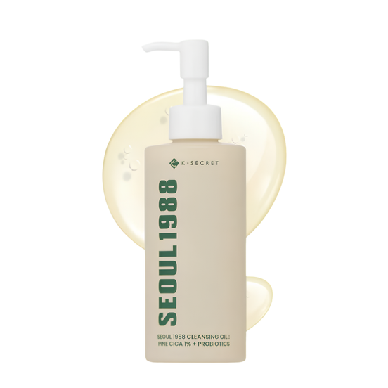 K-SECRET  SEOUL 1988 Cleansing Oil: Pine Cica 1% + Probiotics 200ml