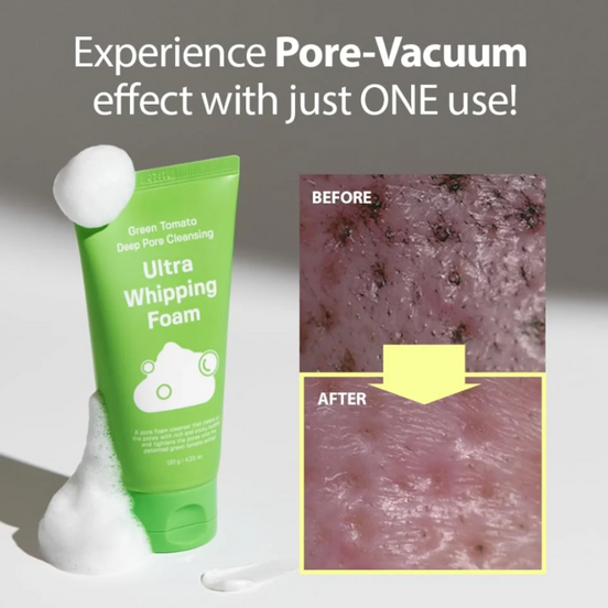 Sungboon Editor  Green Tomato Deep Pore Cleansing Ultra Whipping Foam 120g