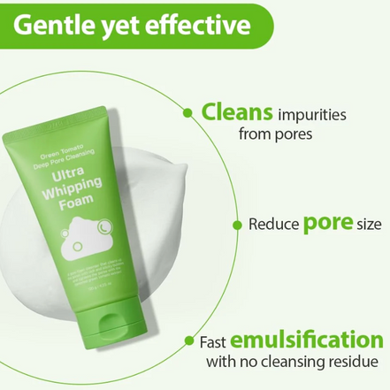 Sungboon Editor  Green Tomato Deep Pore Cleansing Ultra Whipping Foam 120g