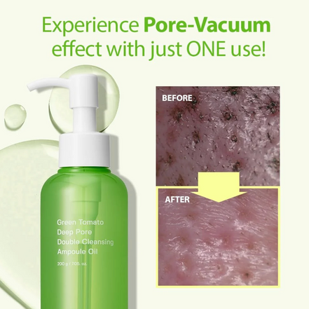 Sungboon Editor Green Tomato Deep Pore Double Cleansing Ampoule Oil 200g
