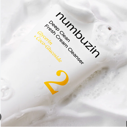 Numbuzin No.2 Deep Clean Fresh Cream Cleanser 120ml