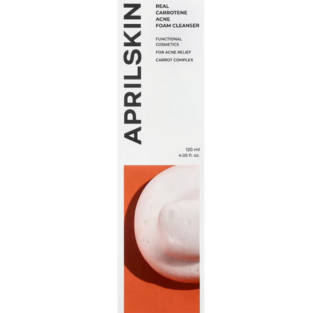 APRILSKIN  Real Carrotene Acne Foam Cleanser 120ml