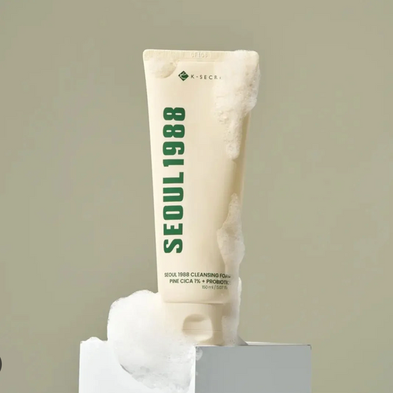 K-SECRET SEOUL 1988 Cleansing Foam: Pine Cica 1% + Probiotic 150ml