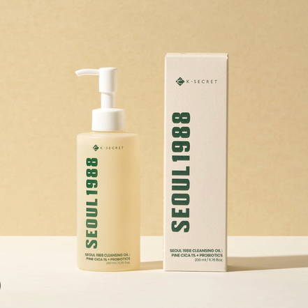 K-SECRET  SEOUL 1988 Cleansing Oil: Pine Cica 1% + Probiotics 200ml