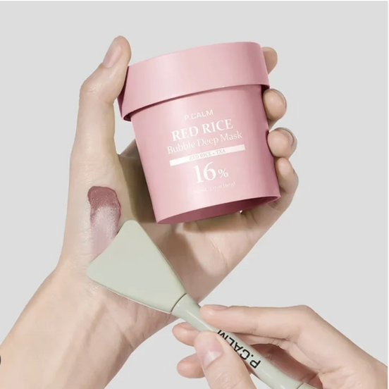 P.CALM Red Rice Bubble Deep Mask 90g