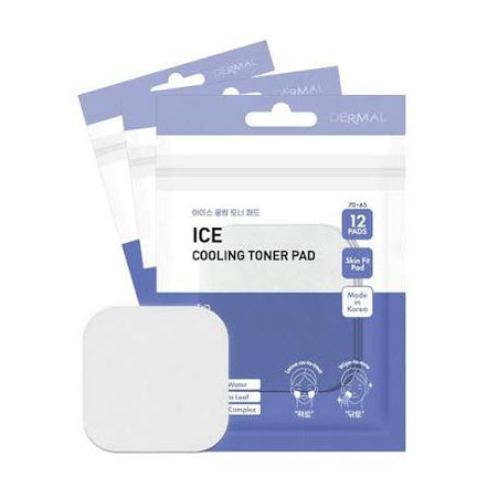 DERMAL Ice Cool Toner Pad 12ks