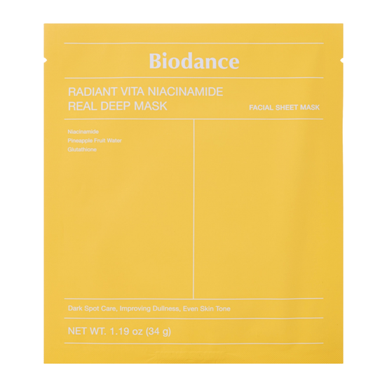 Biodance Radiant Vita Niacinamide Real Deep Mask 34g