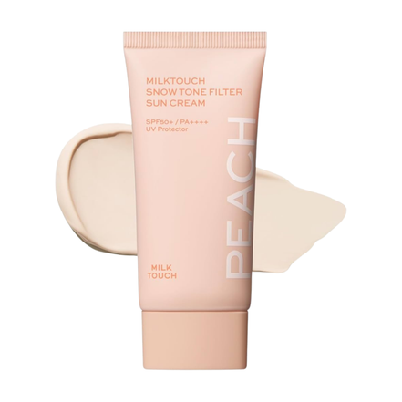 Milk Touch Snow Tone Filter Sonnencreme Baby Peach LSF50+/PA++++ 50ml