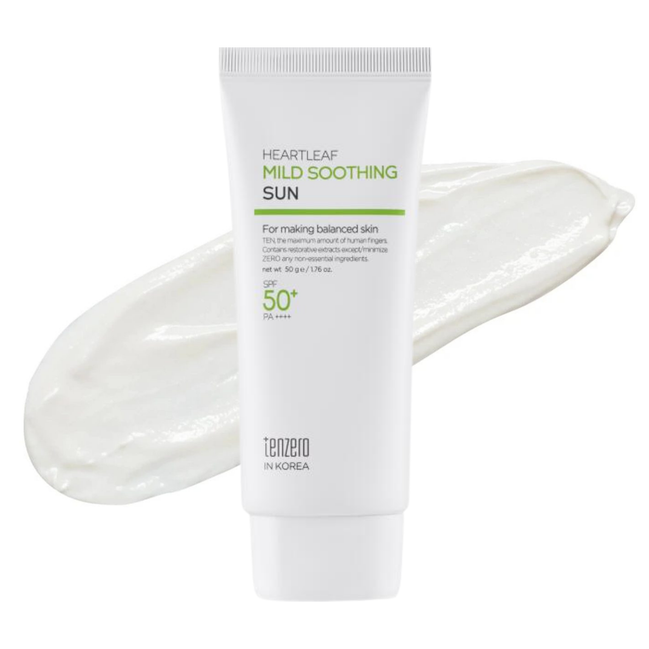 Tenzero Heartleaf Mild Soothing Sun SPF50+/PA++++ 50g