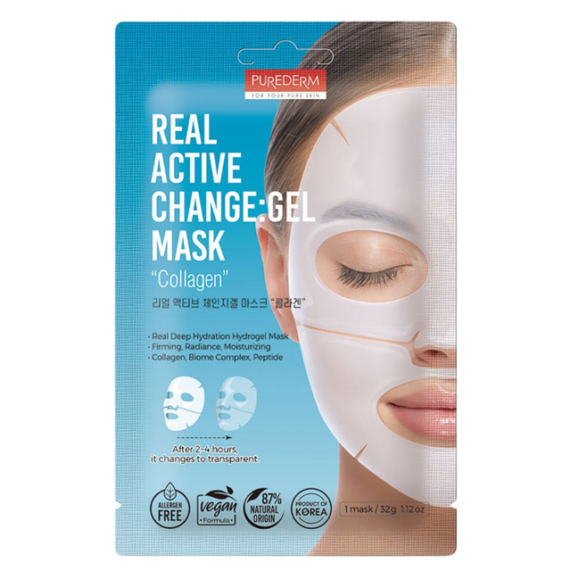 Purederm Real Active Change Gel Mask Collagen 32 g