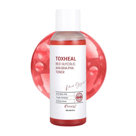 Toxheal Red Glycolic AHA BHA PHA Toner 180ml