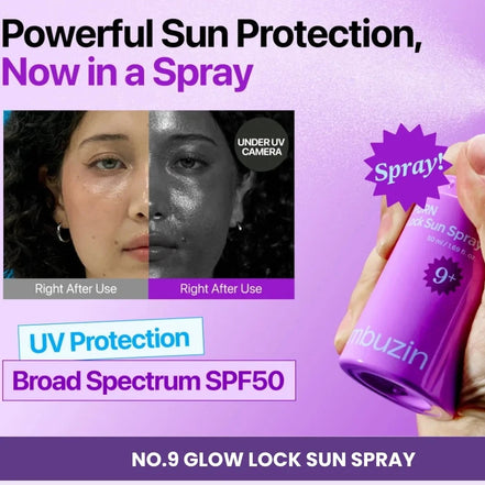 Numbuzin No.9 NAD+ PDRN Glow Lock Sun Spray SPF50+ PA++++ 50ml